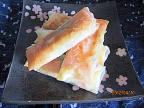 ハムチーズ春巻き　